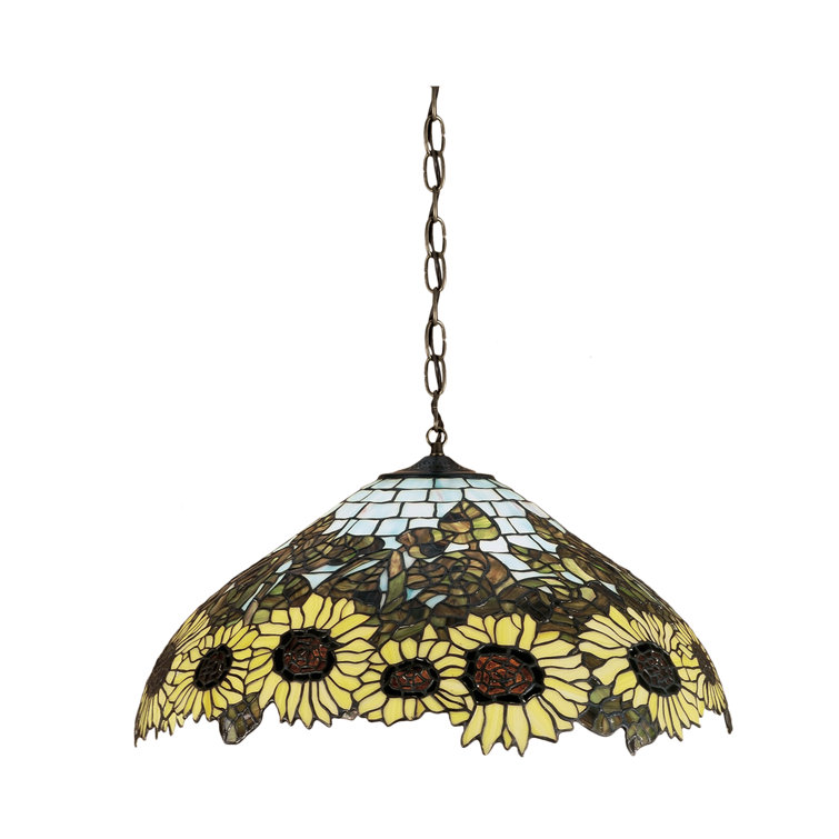 August Grove® Wansley 3Light Sunflower Pendant Wayfair.ca